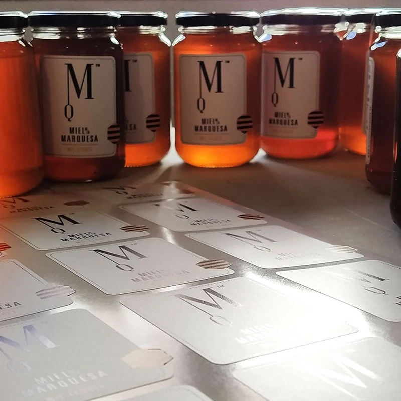 Miel cruda de Miel de la Marquesa. Etiquetado manual